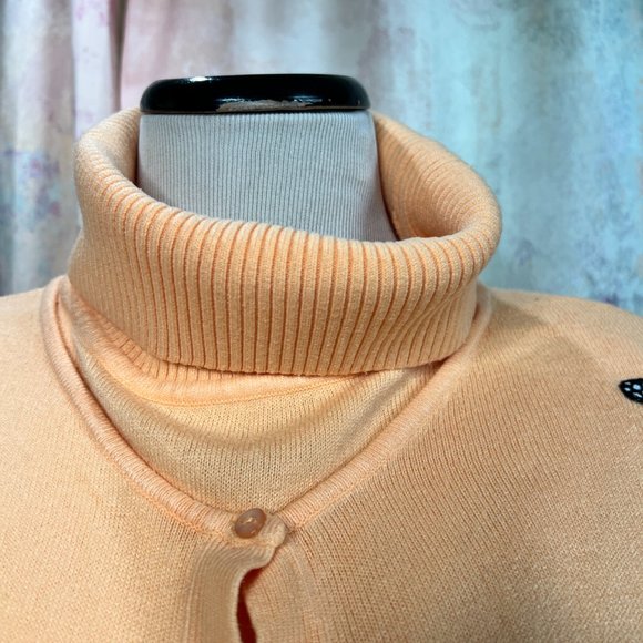 VTG📌Taifun Twinset Turtleneck Short Sleeves Pullover and Long Sleeves Cardigan - Picture 6 of 13